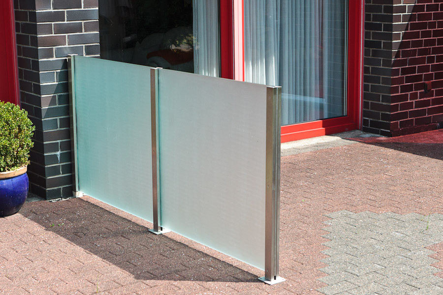Glaszaun für Garten und Terrasse GLASPROFI24