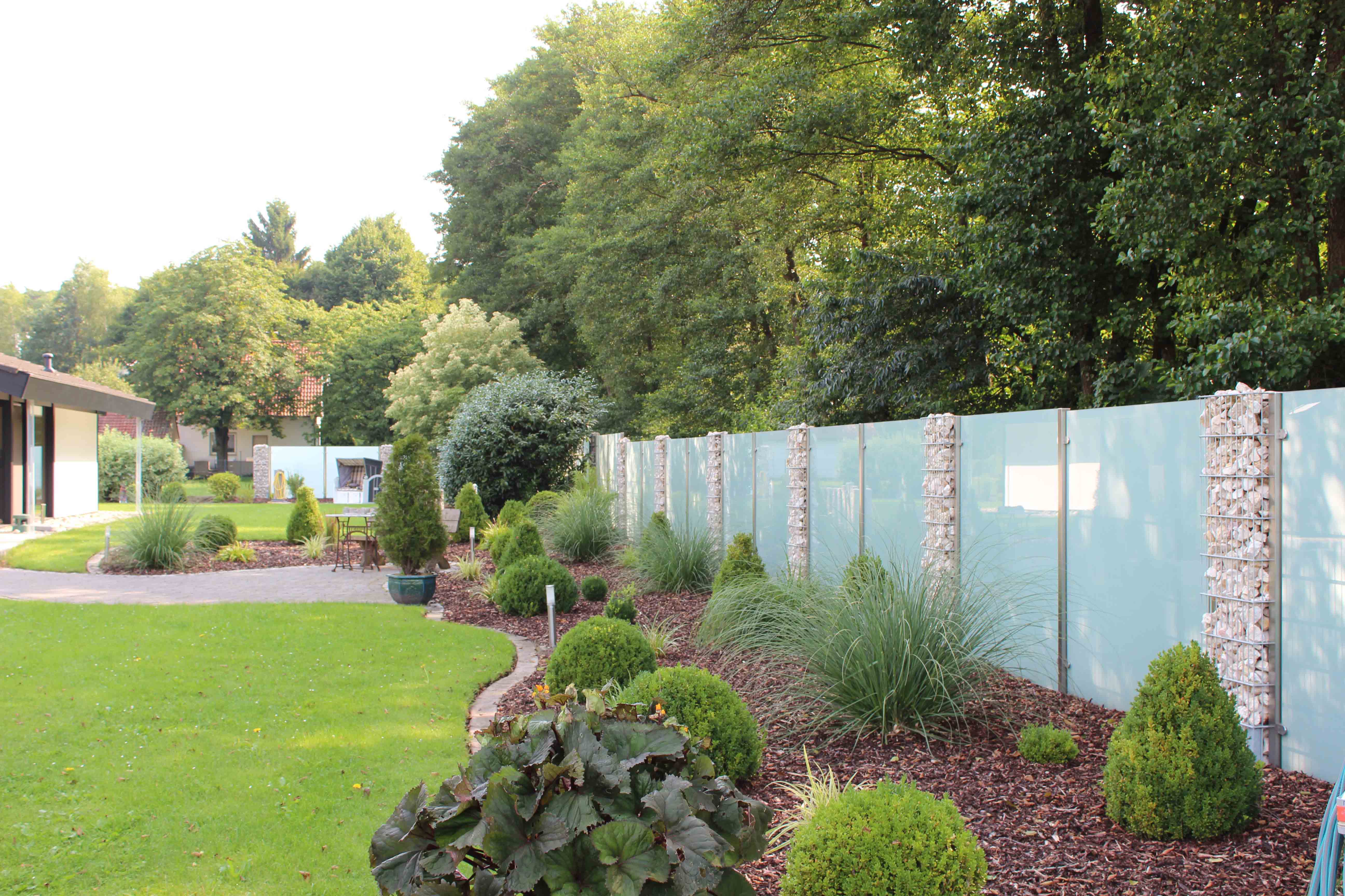 Glaszaun für Garten und Terrasse GLASPROFI24