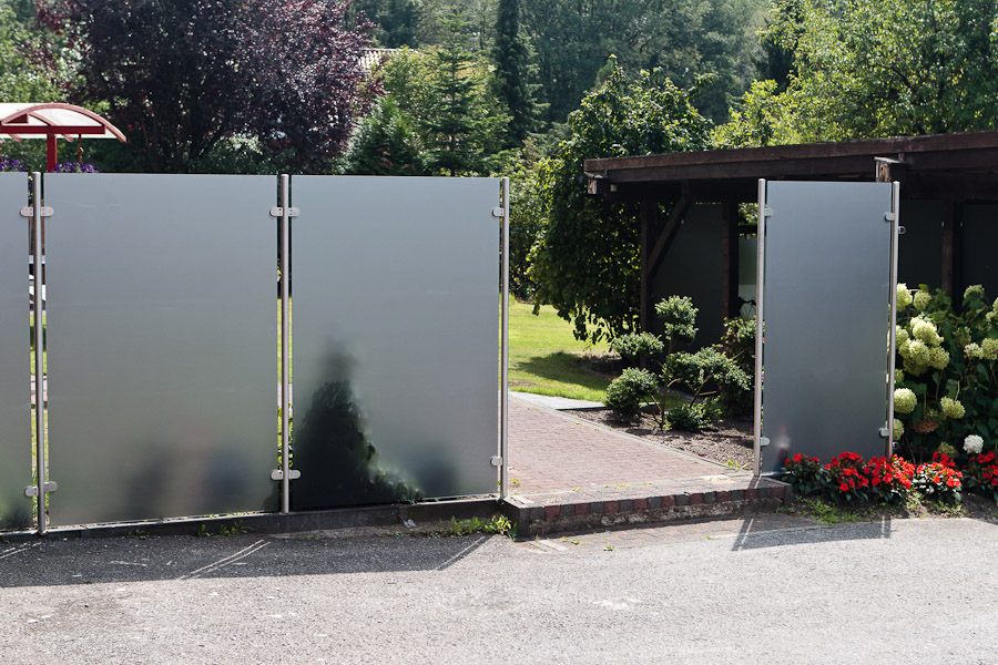 Glaszaun für Garten und Terrasse GLASPROFI24