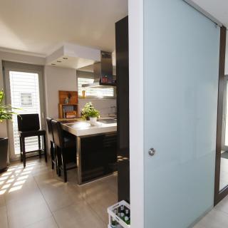 Glasschiebetür Mercato Mit Vollsatiniertem Glas