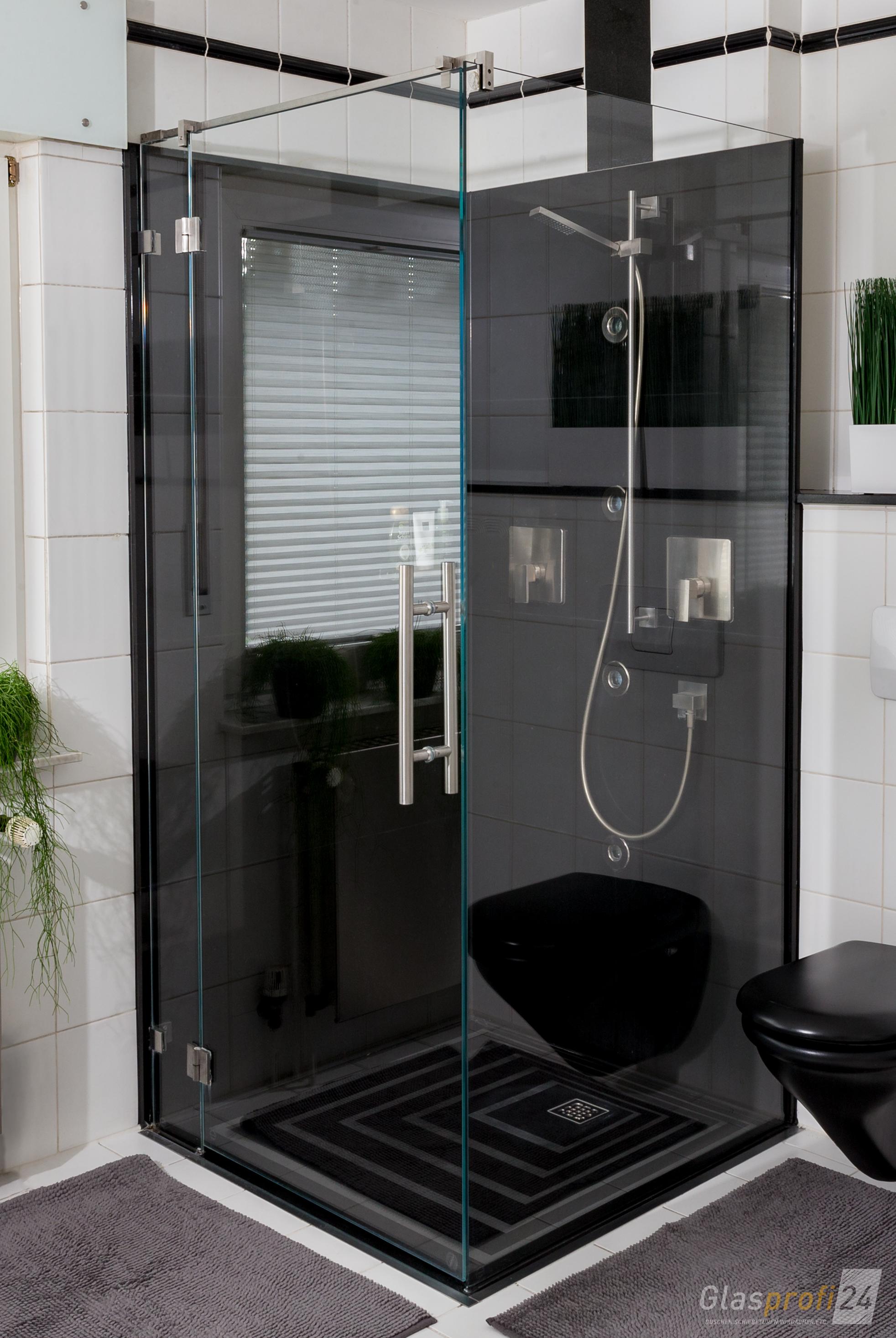 Eckdusche und Duschkabine mit Eckeinstieg GLASPROFI24