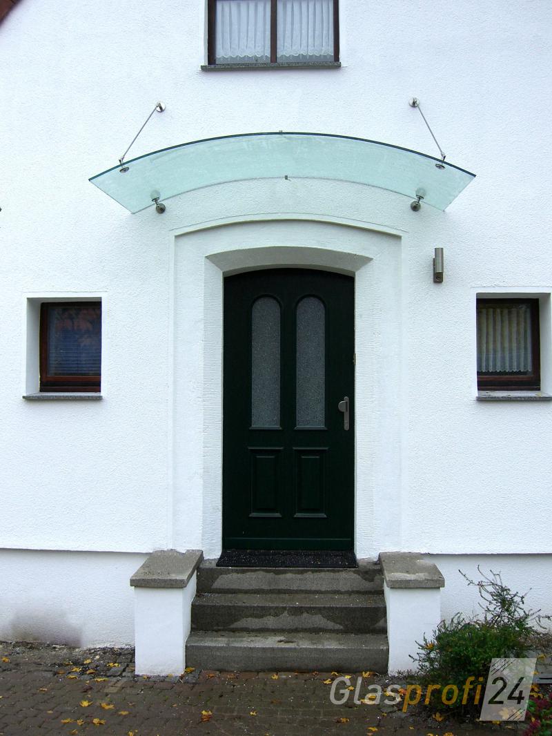 Vordach ARCATA mit gebogenem Glas | GLASPROFI24
