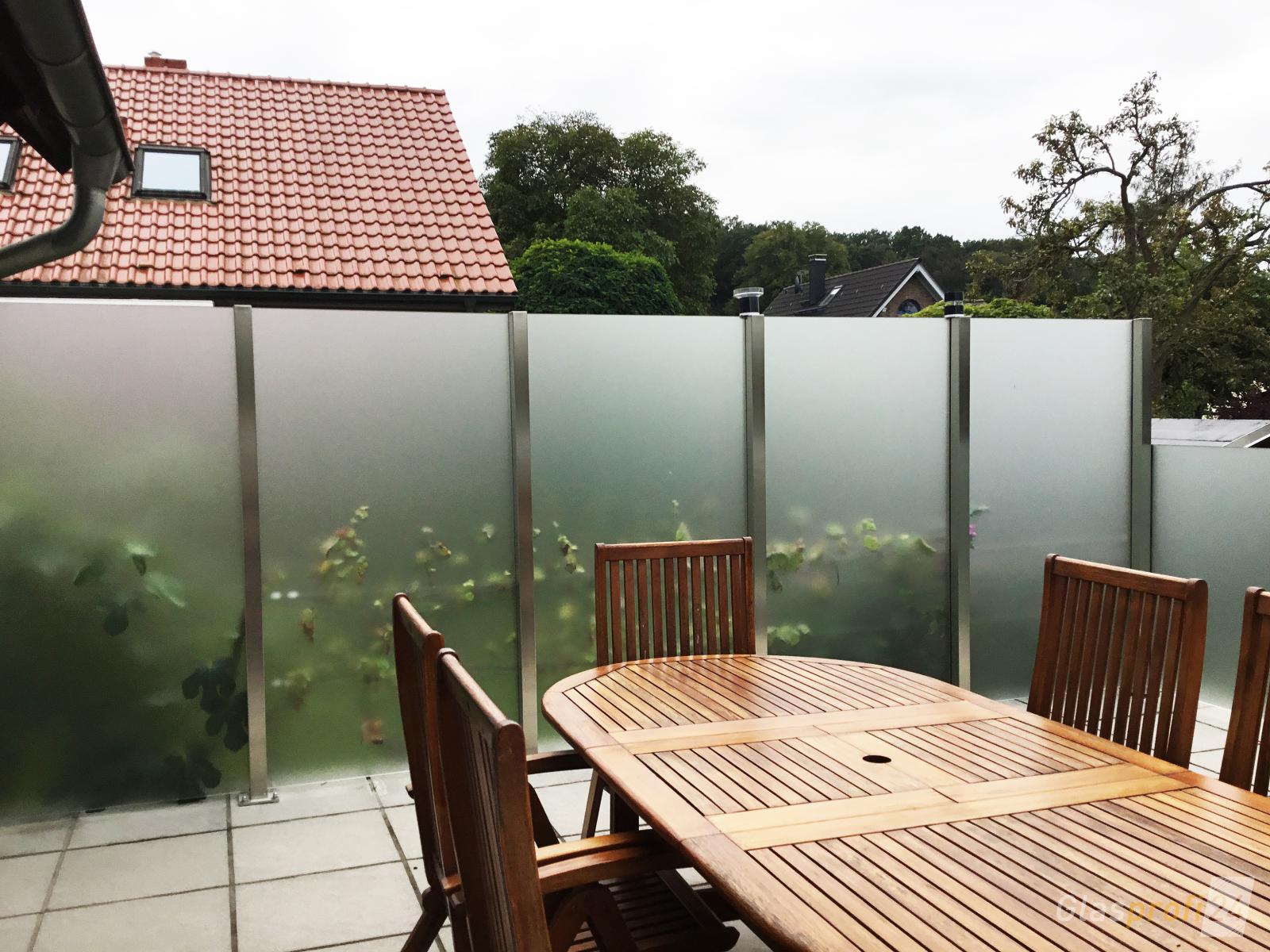 Windschutz für die Terrasse GLASPROFI24