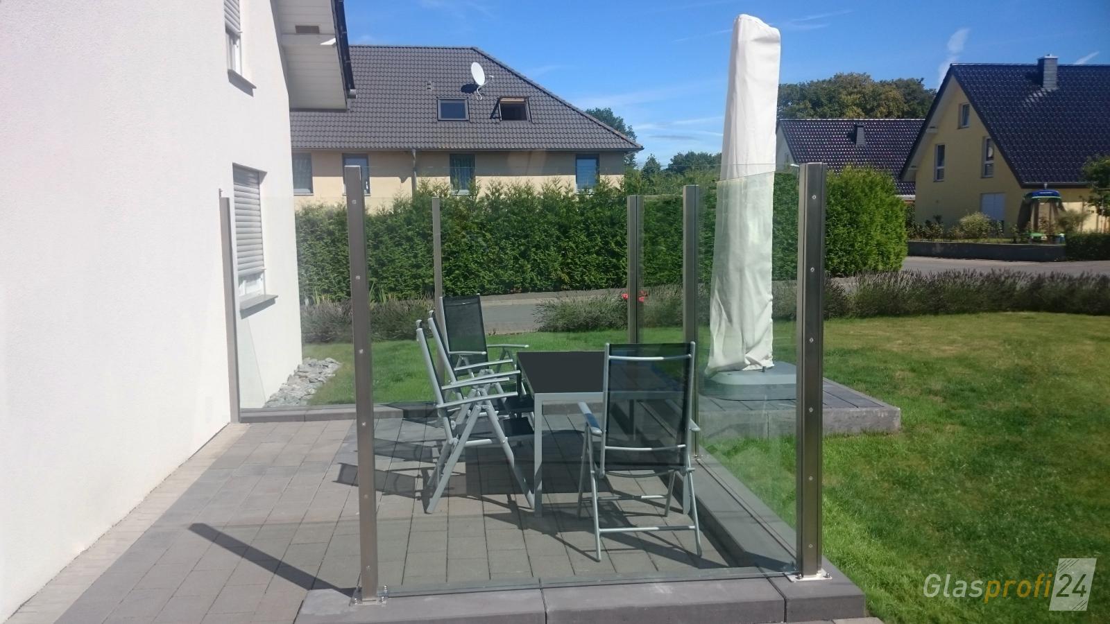 Windschutz für die Terrasse | GLASPROFI24