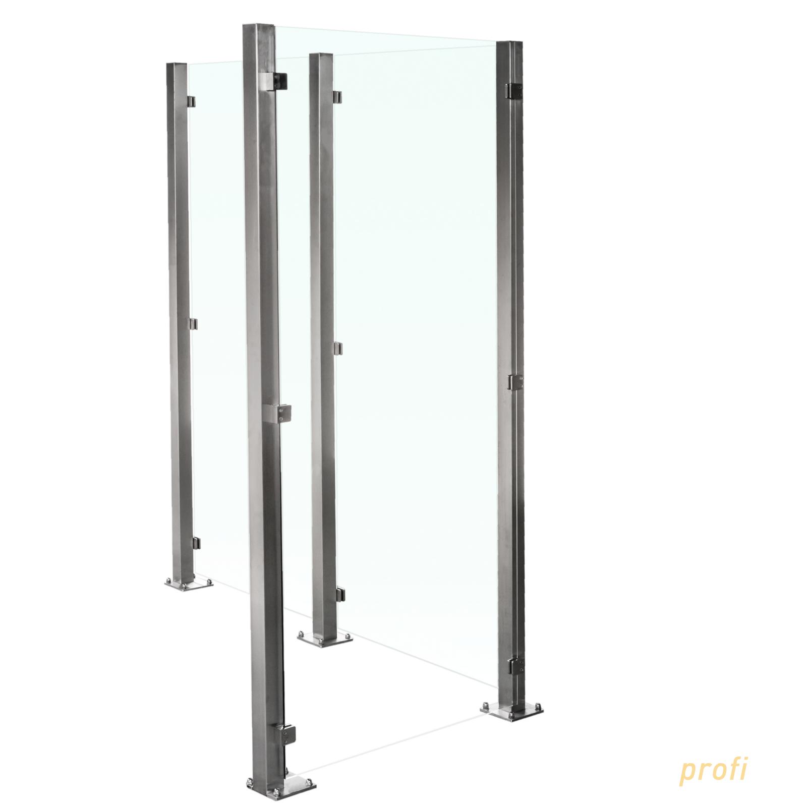 Sichtschutz im Garten aus Glas GLASPROFI24
