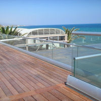 Glas-Railing mit Bodenprofil Glas-Railing mit Bodenprofil