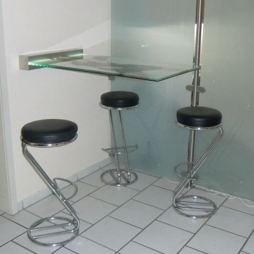 DRIXNO Stehtisch Mit Marmor-Optik - Stylisch Und Praktisch