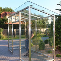 Glas-Kabine für Raucher Glas-Kabine für Raucher