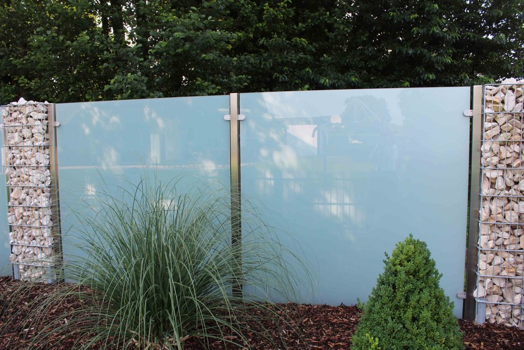 Glaszaun für Garten und Terrasse GLASPROFI24