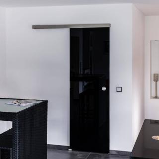 Schiebetür Piano Mit Vollflächig Schwarzem Glas C W1280