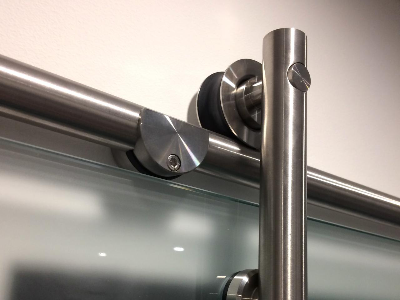 Glas Schiebetur Schienensystem 2