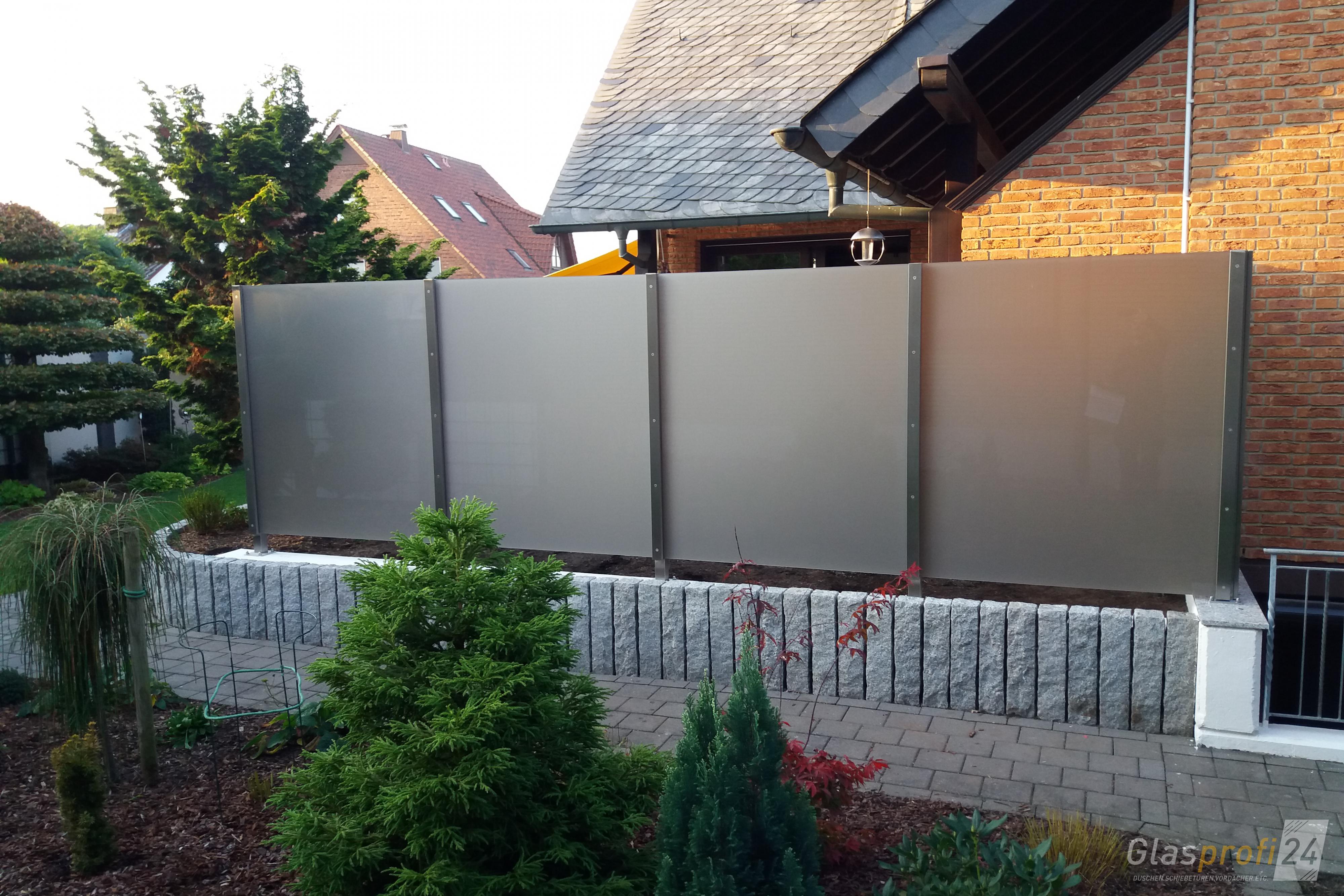 Windschutz für die Terrasse