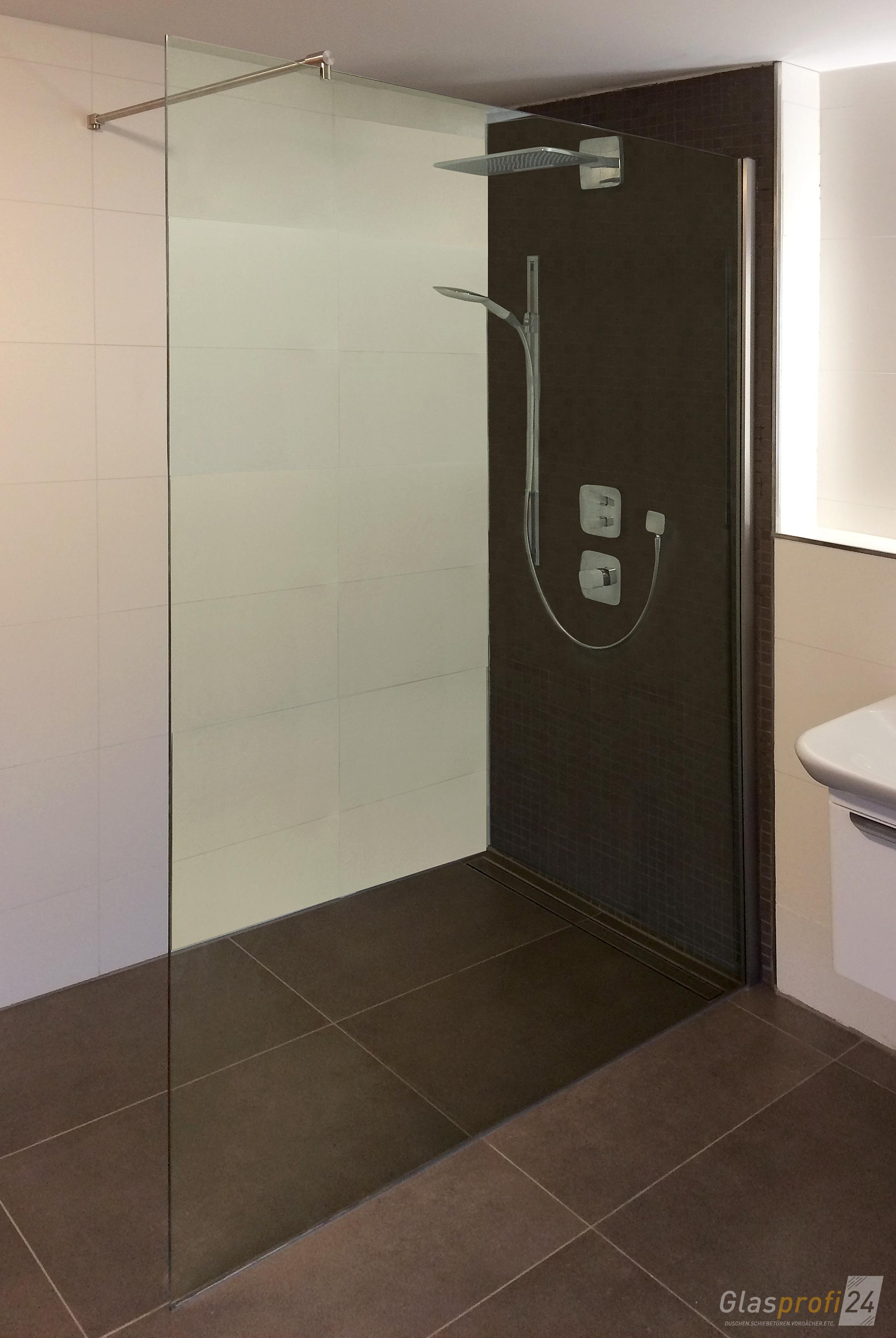 WalkIn Dusche Glasduschwand Duschabtrennung WalkIn