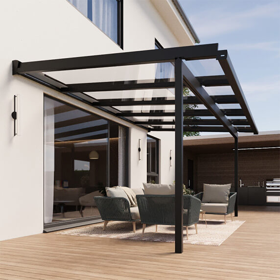 Terrassenüberdachung mit Glas Sky Flex