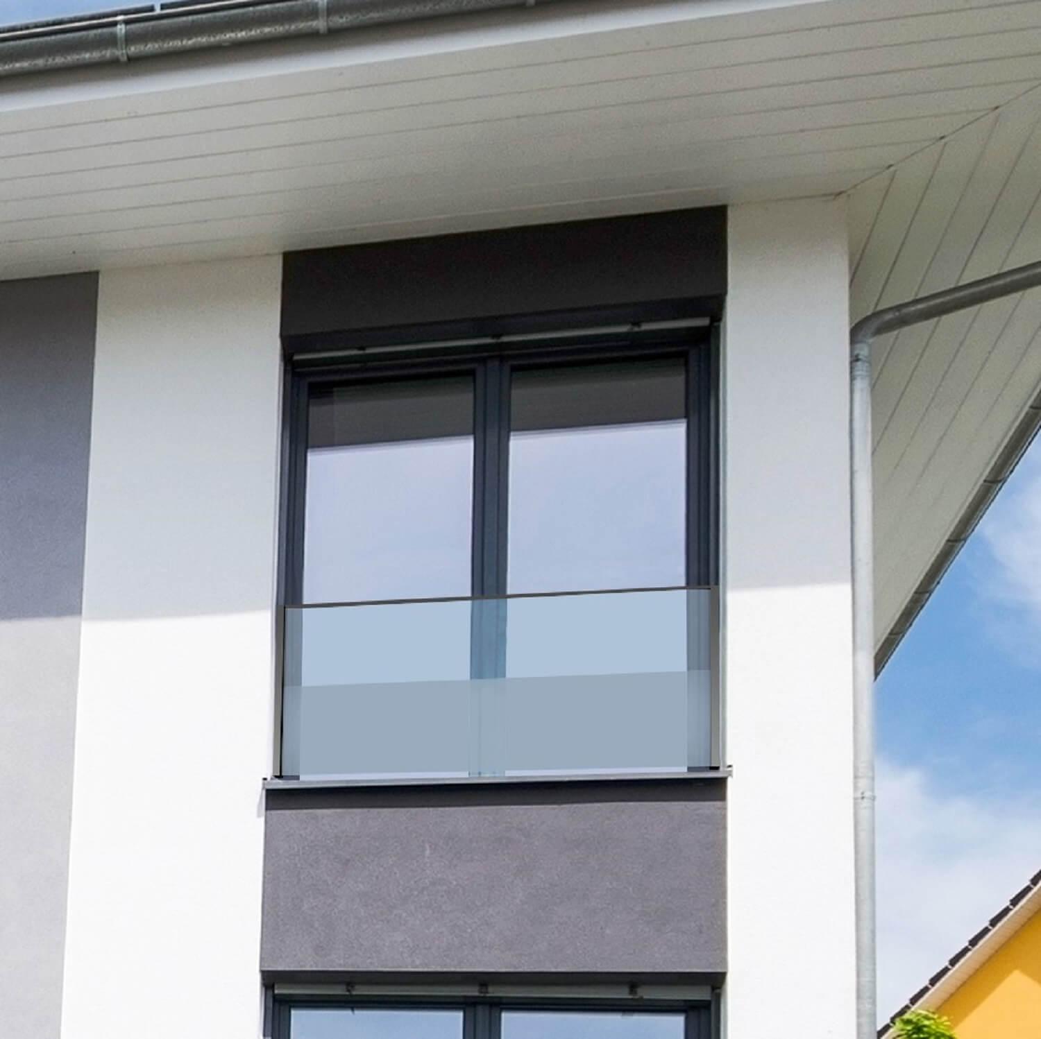Französischer Balkon aus Glas