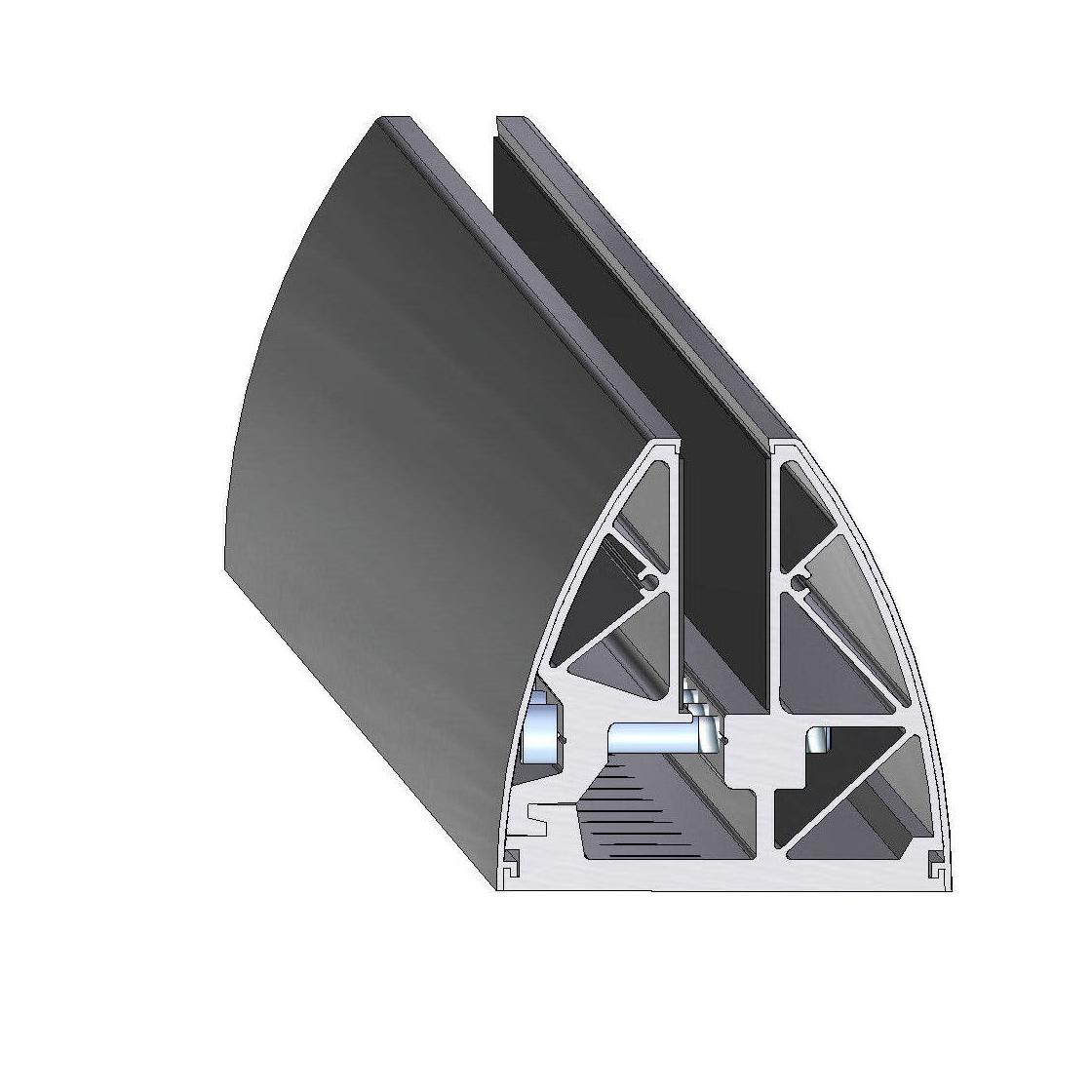 Querschnitt des Profils CLIP in oval