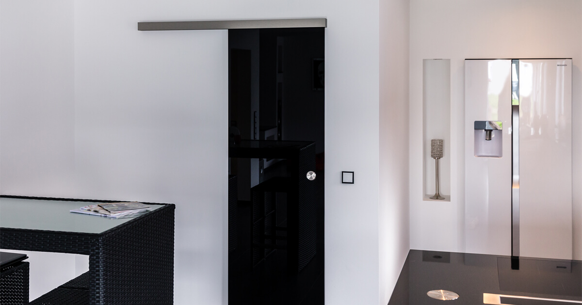 Glasschiebetür mit Softclose PIANO