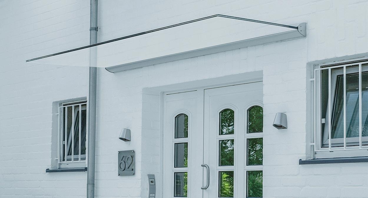 DURA PLUS freitragendes Ganzglasvordach GLASPROFI24