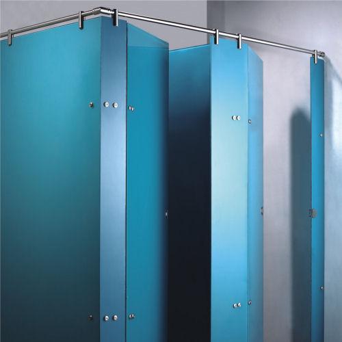 Glas Umkleidekabine in blau