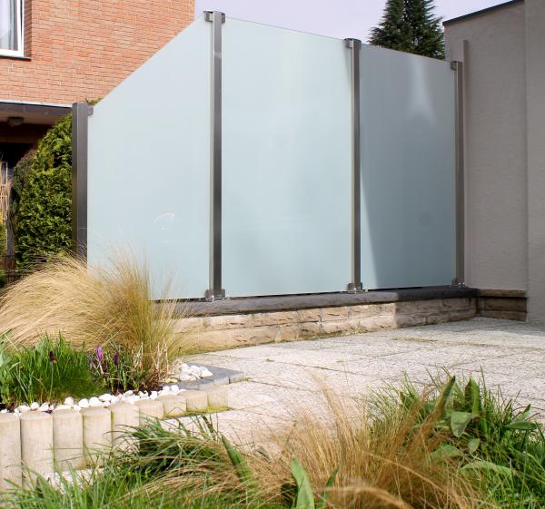 Glaszaun für Garten, Terrasse und Balkon GLASPROFI24