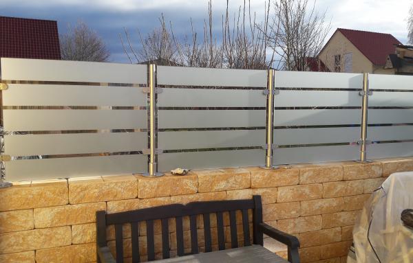 Glaszaun Fur Garten Terrasse Und Balkon