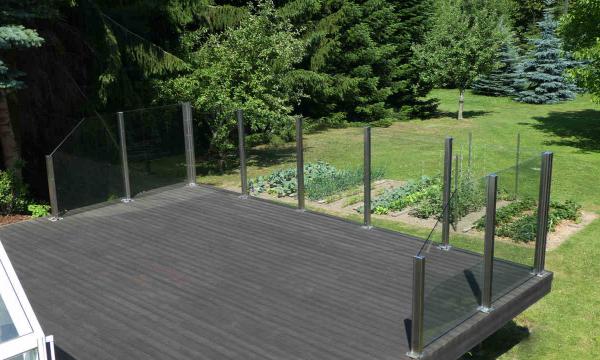 Glaszaun Fur Garten Terrasse Und Balkon