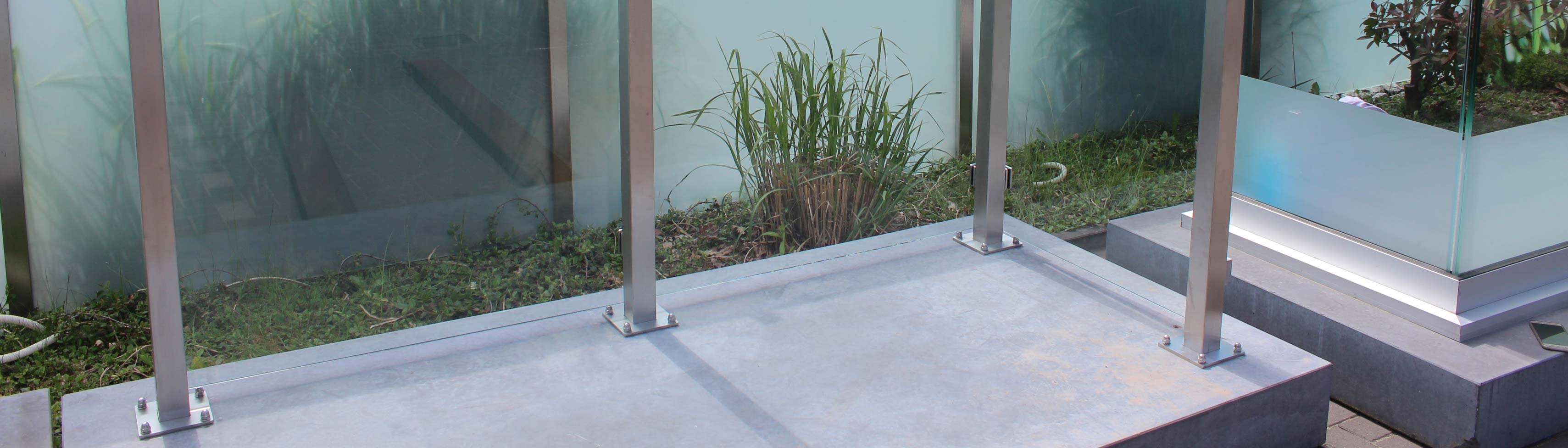 gartenbegrenzung zum selbermachen, glaszaun für garten und terrasse | glasprofi24, Design ideen