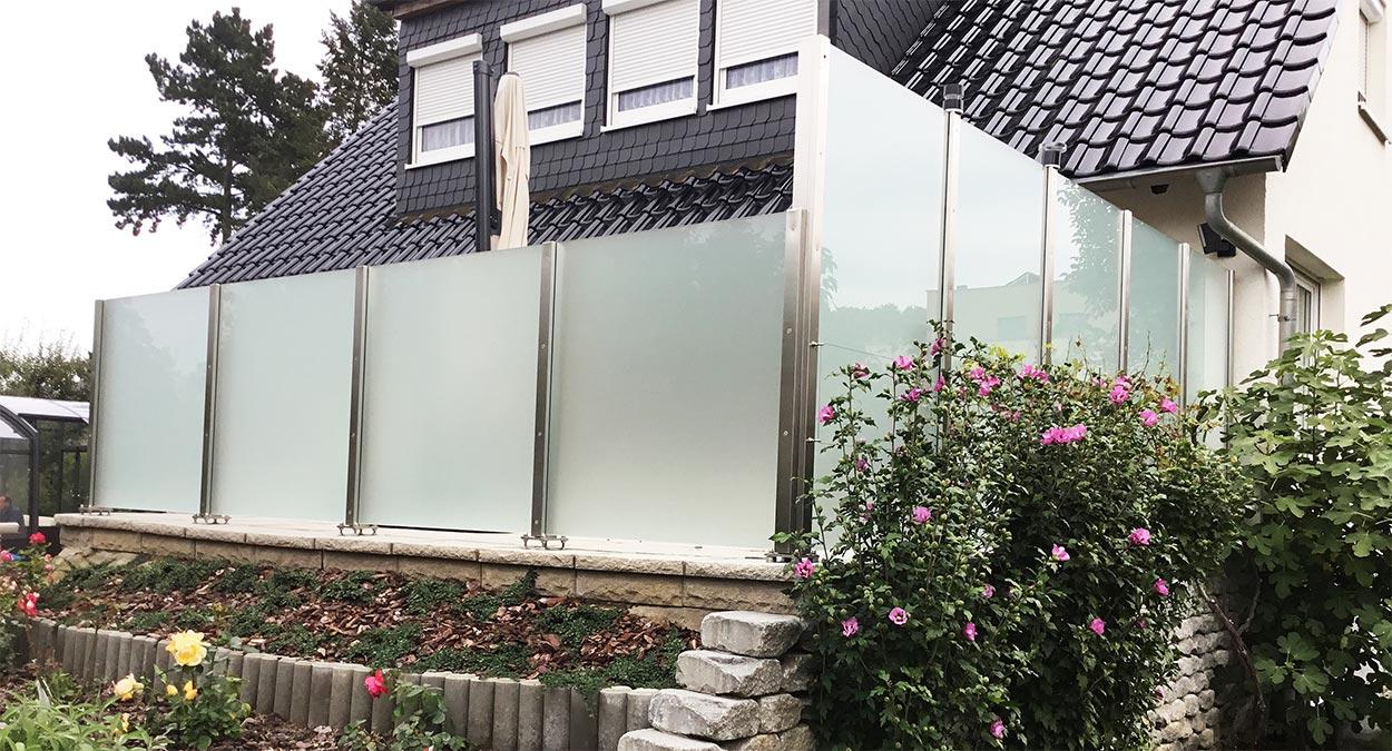 Windschutz für die Terrasse