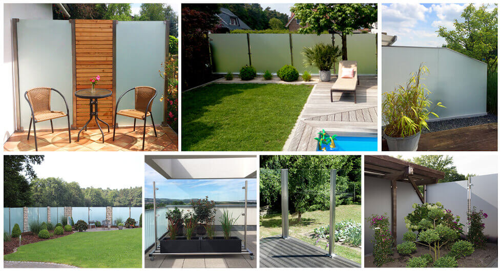 Glaszaun Fur Garten Terrasse Und Balkon