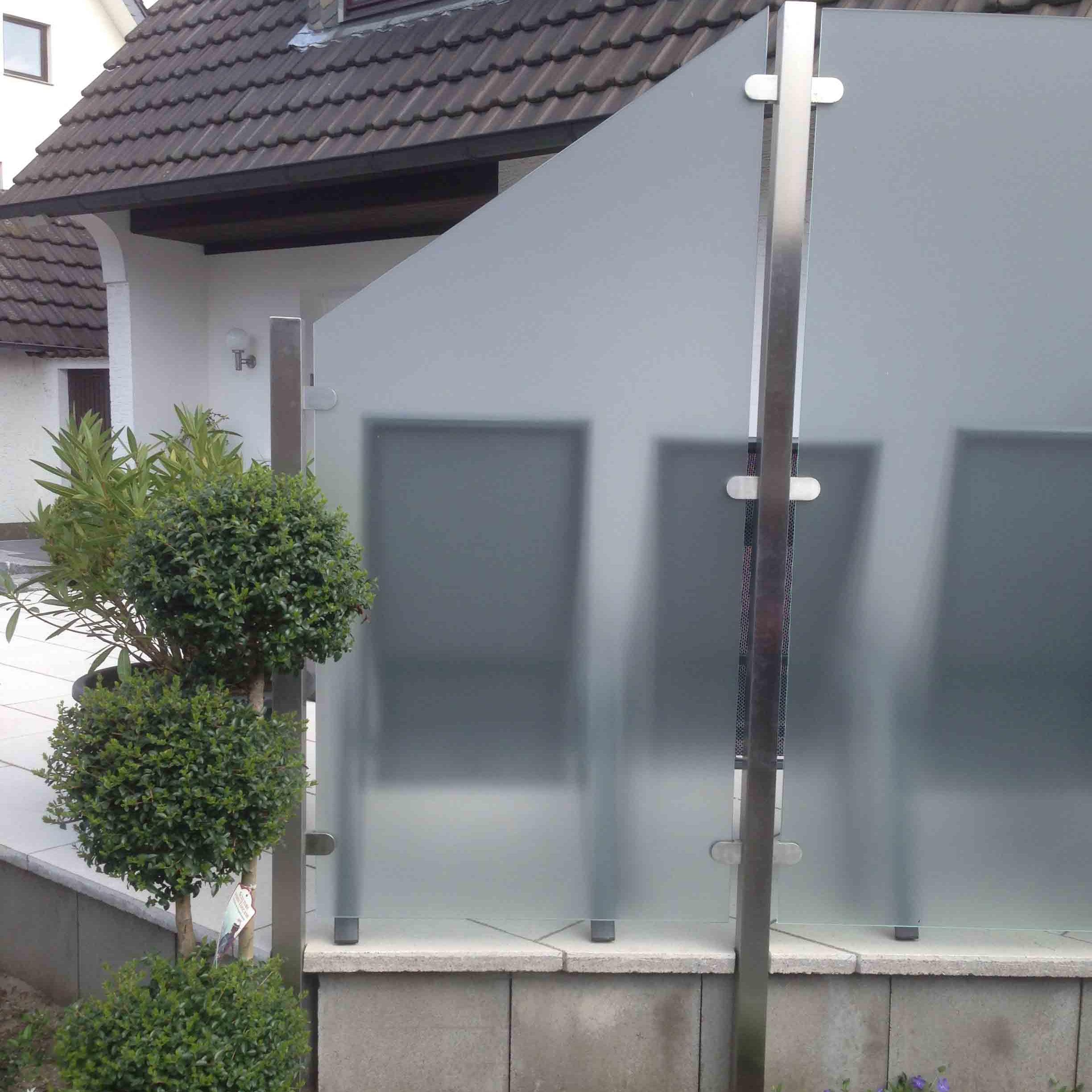 Sichtschutz Aus Glas Fur Den Garten Glasprofi24