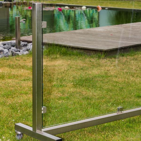 Windschutz auf Rollen nach Maß