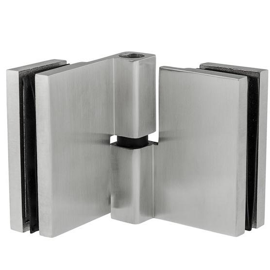 Glas-Glas Scharnier mit Abdeckplatte und Hebe-Senk-Funktion Serie Netto
