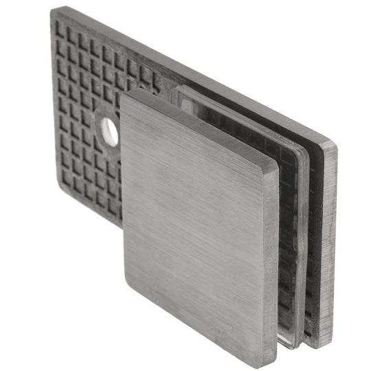 Längsverbinder Glas Wand 180 ° in matt oder glänzend der Beschlagserie Angular