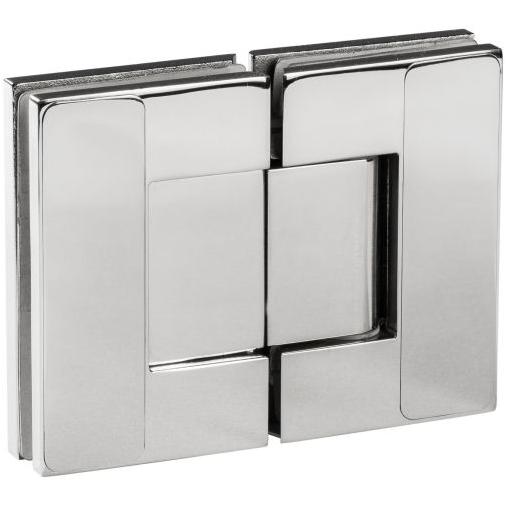 Scharnier mit Pendelschlag für Glas-Glas Verbindung und Abdeckplatte Fermata