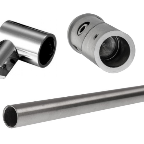 Set mit Stabilisationsstange, Glasklemme und Wandmuffe Classic