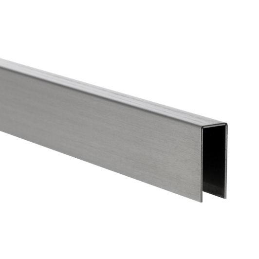 U-Profil 8 - 10 mm Glasstärke Wandbefestigung