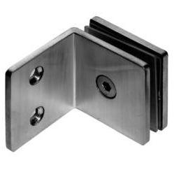 Winkelverbinder Glas-Wand 90° matt oder glänzend Beschlagserie Angular
